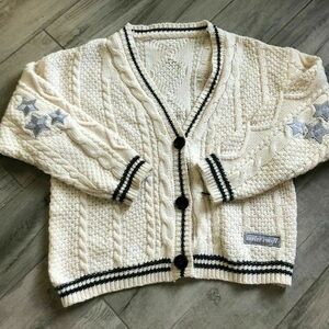 Taylor Swift AUTHENTIC Cream “Cardigan” with Black Accents